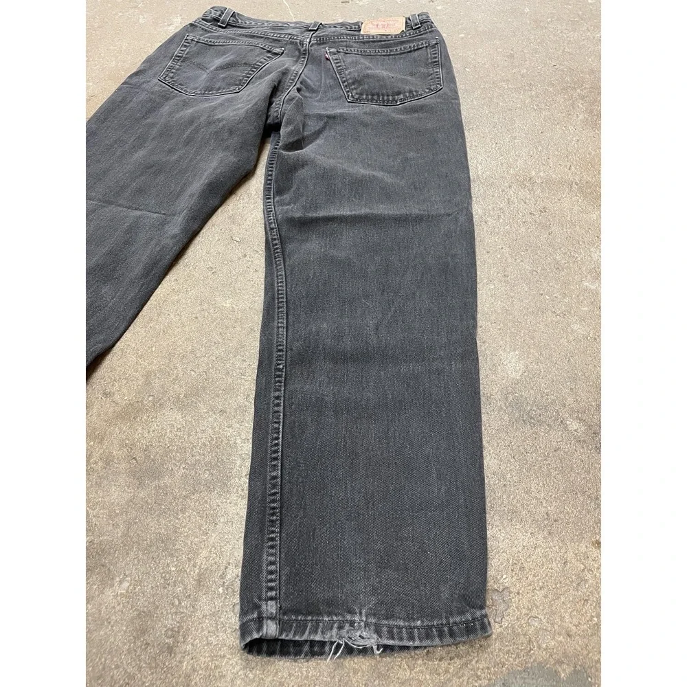 Vintage Levis 550 Jeans Mens 38x32‎ Black Relaxed Fit Tapered Made in USA 90s